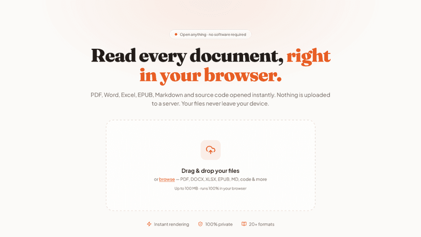 NihamsDocs - Read every document, right in your browser.
