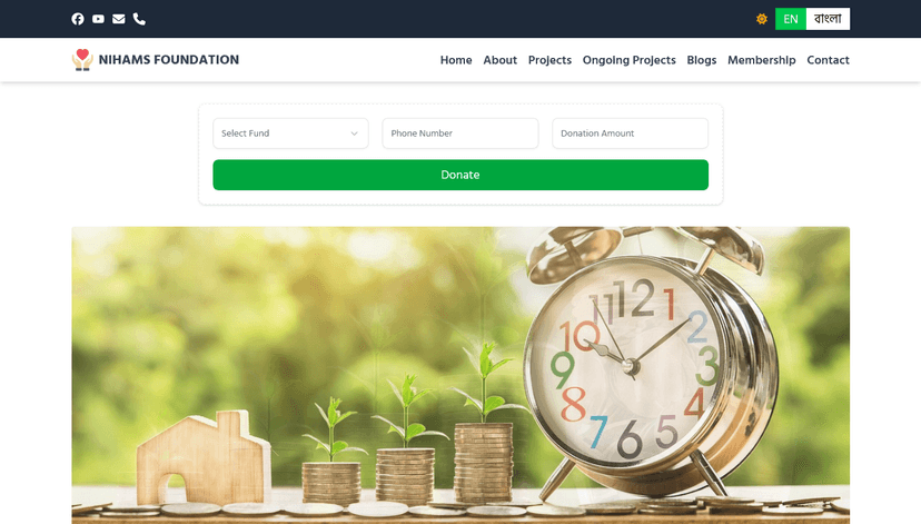 Nihams Foundation (Donation Platform)